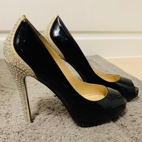Christian Louboutin Shoes - Christian Louboutin Crystal Embellished US7